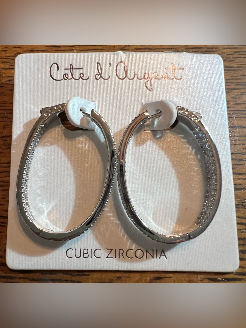 Cate D’ Argent Silver Hoop Earrings